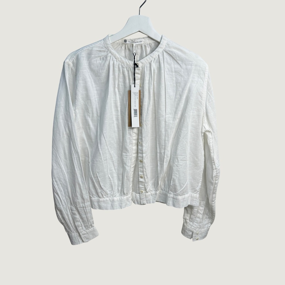 House of Harlow 1960 White Cotton Button Peasant Top Boho‎ Cottagecore NWT Large